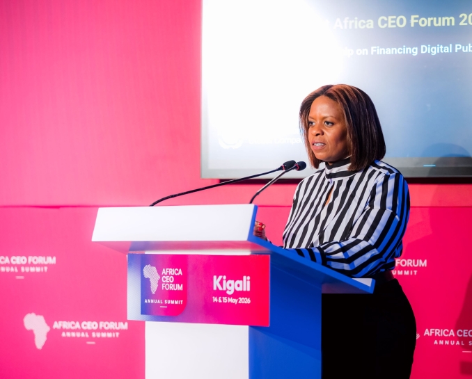 Sanda Ojiambo, speaking at Africa CEO Forum